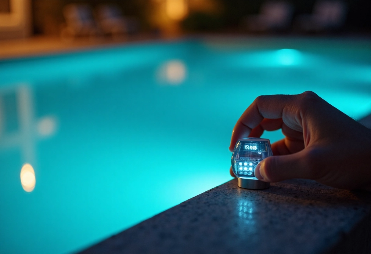 éclairage piscine